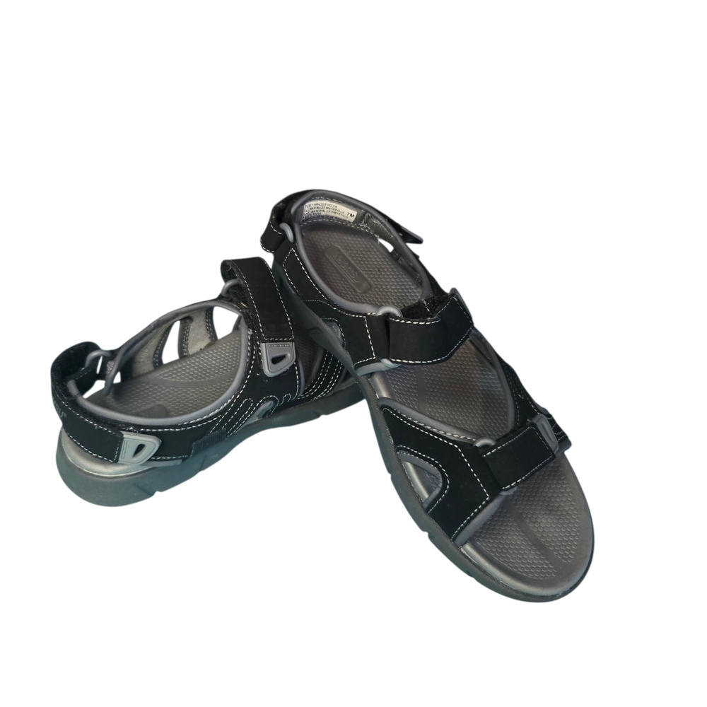 Womens Khombu Black Outdoor Sandals with Adjustable Straps